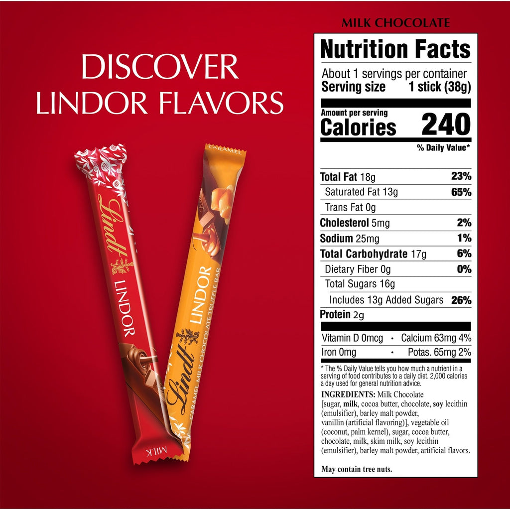 Lindt Lindor Milk Chocolate Truffle Bar, 1-ct.