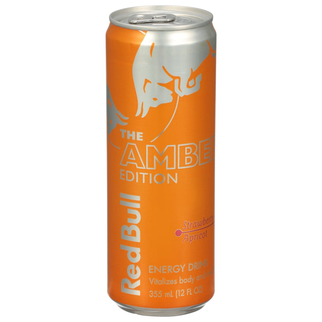 Red Bull Amber Edition Strawberry Apricot Flavored Energy Drink, 1-ct.