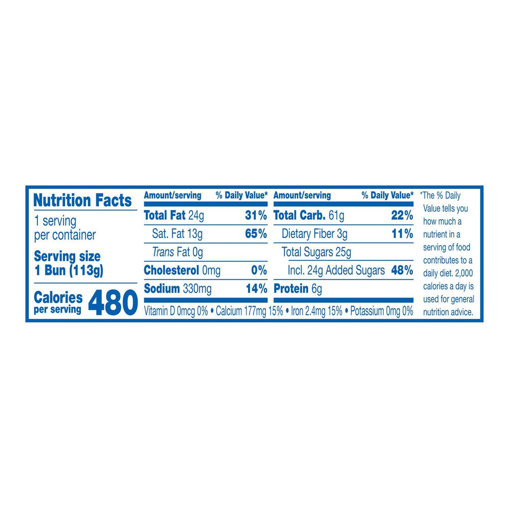 Hostess Jumbo Glazed Honey Bun Single Pack, 1-ct.