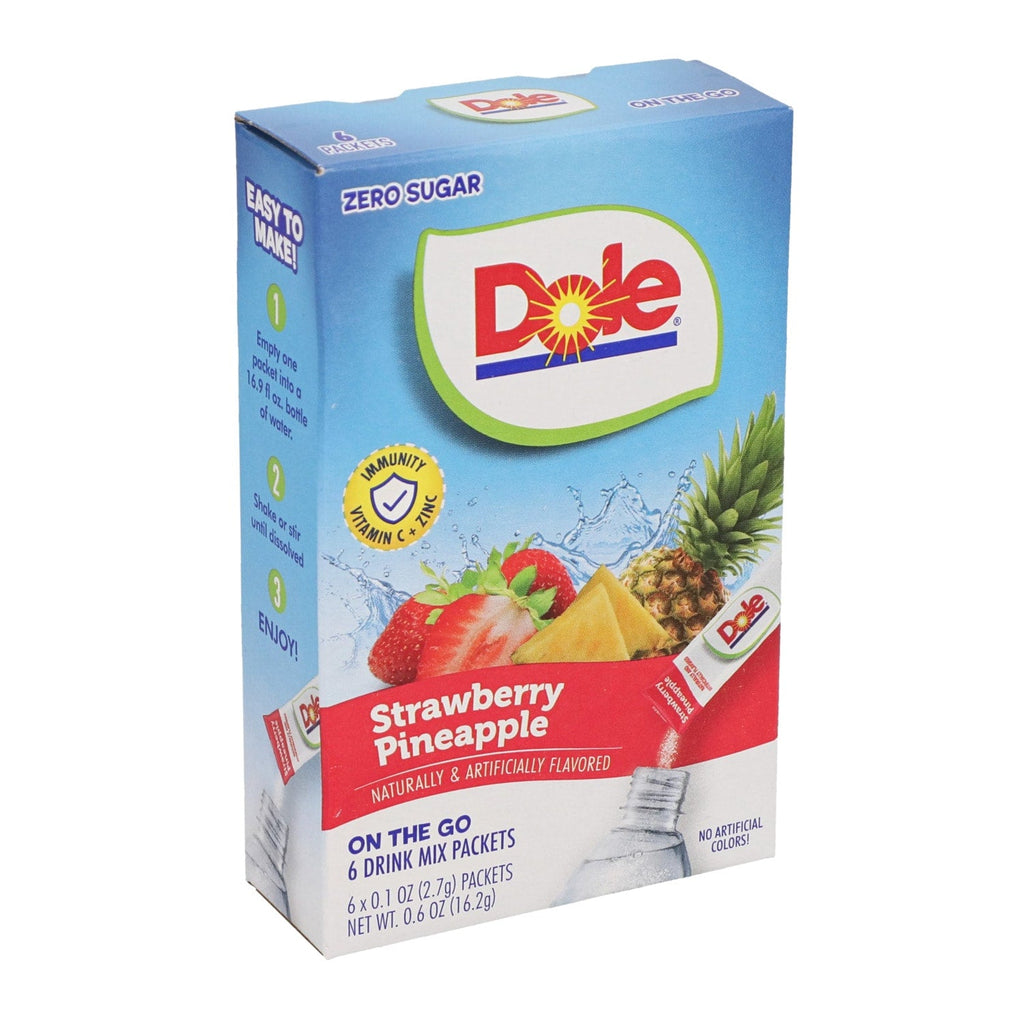 Dole Strawberry Pineapple Zero Sugar Drink Mix, 6-pc Pack.