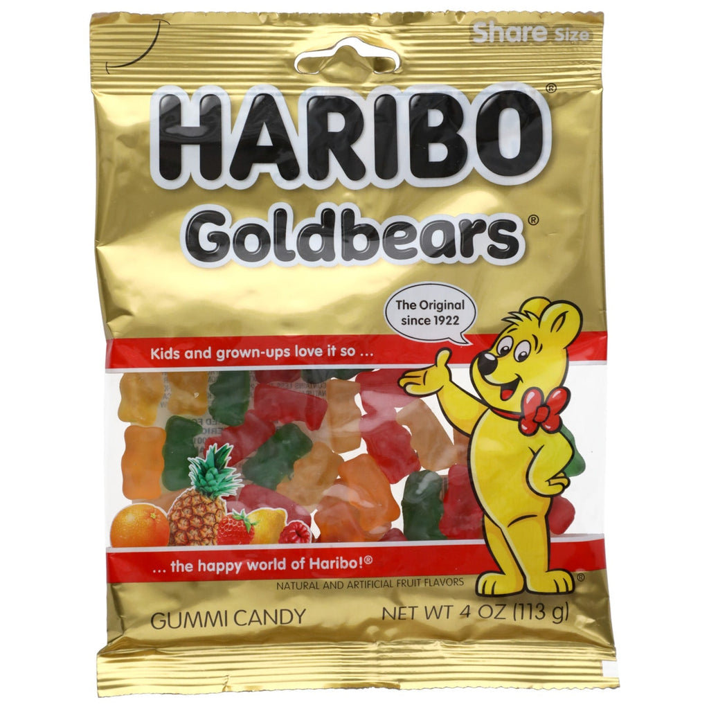 Haribo Gold Bears Gummi Candies, 4 oz. Bags