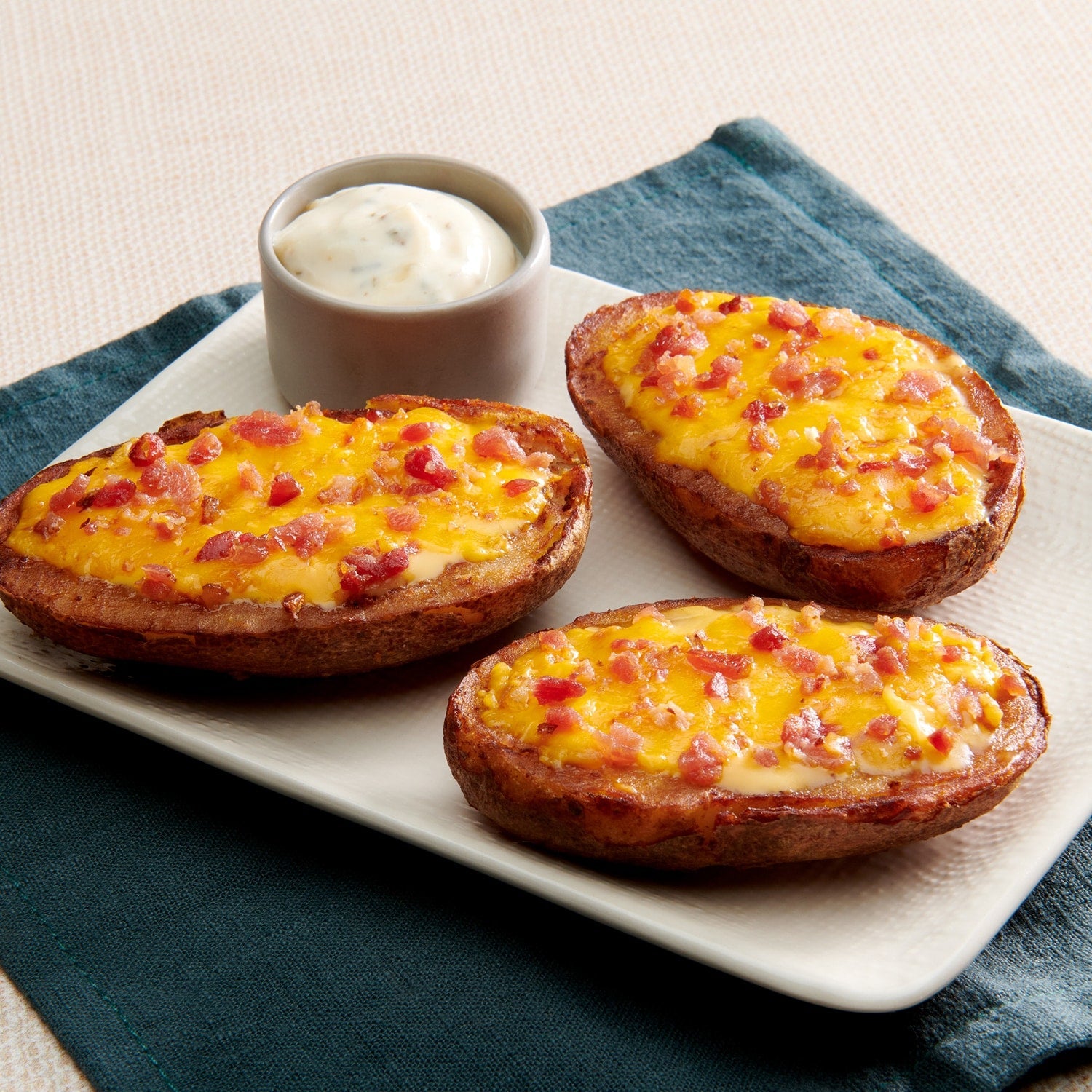Snapps Potato Skins Appetizer With Cheddar Cheese And Smoked Bacon, 1-ct.