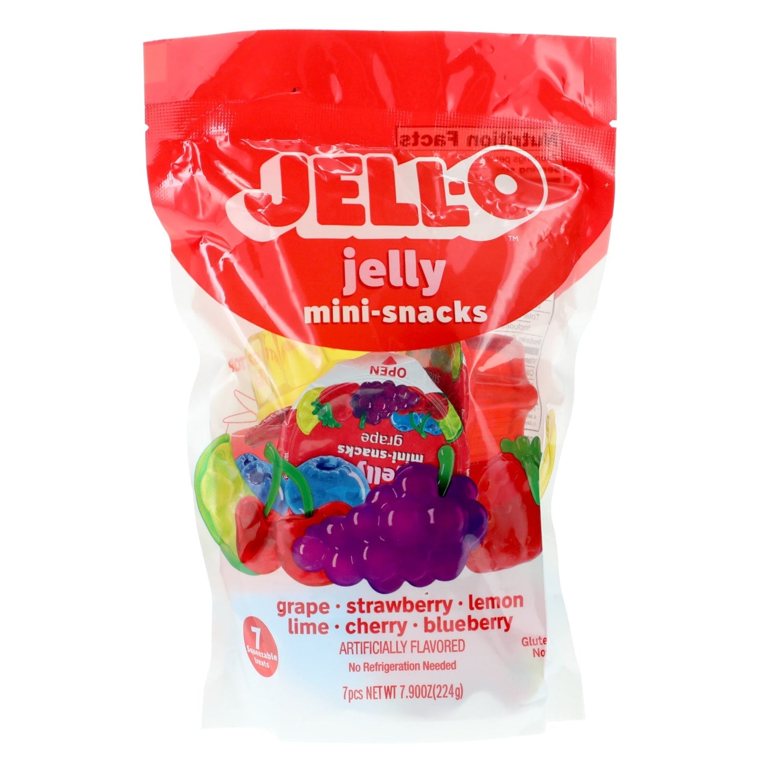 Jell-O Squeezable Jelly Mini Snacks, 7-pc. Pack