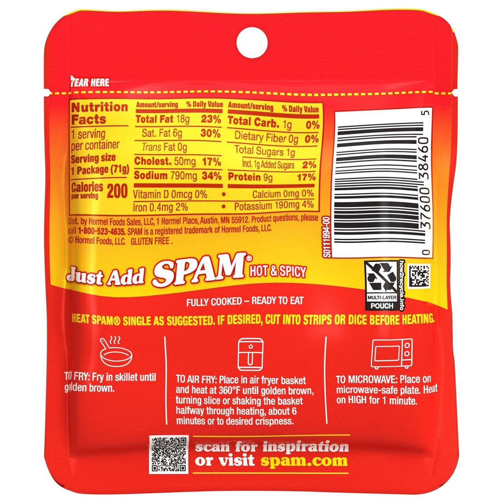 Spam Hot &amp; Spicy Single, 1-ct.