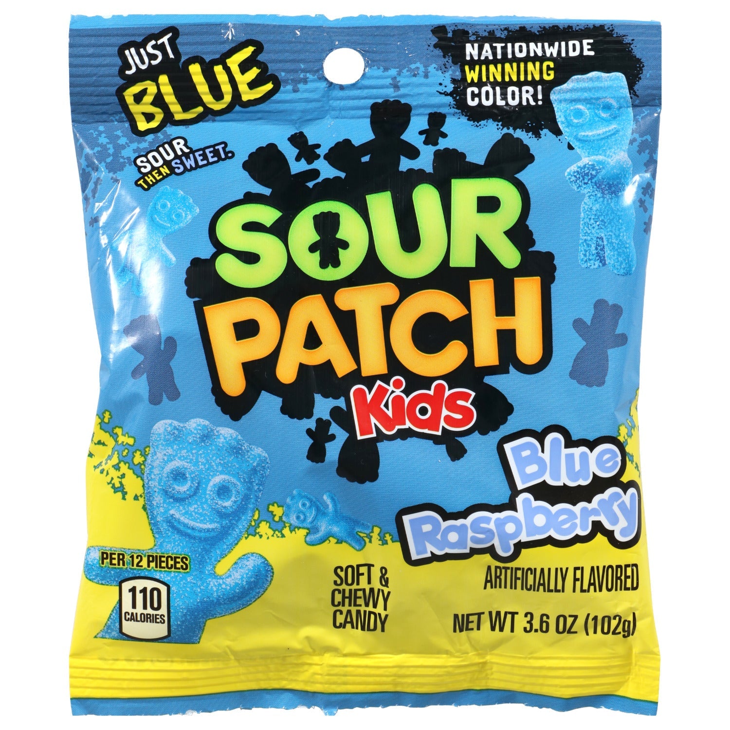 Sour Patch Kids Blue Raspberry, 3.6-oz. Bags