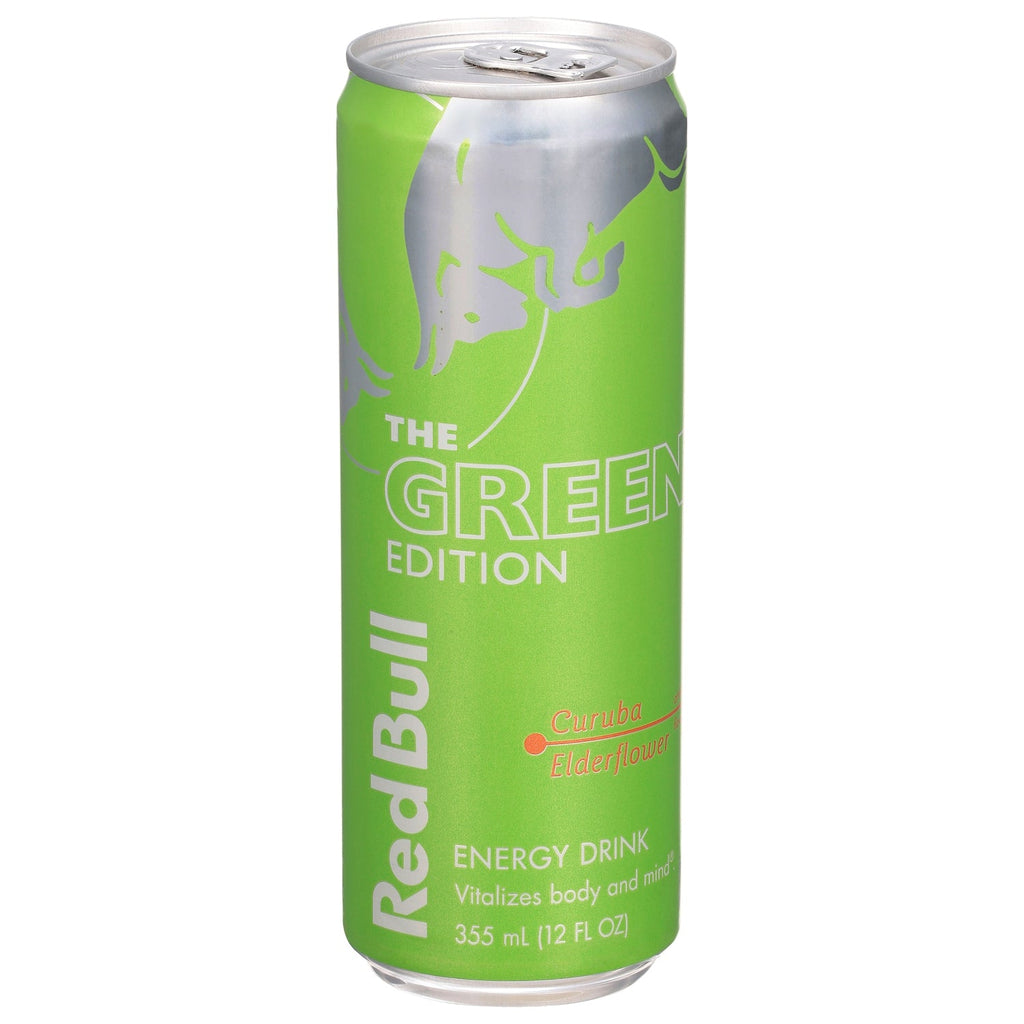Red Bull Green Edition Energy Drink, Curuba Elderflower, 12 fl. oz. Can, 114mg Caffeine