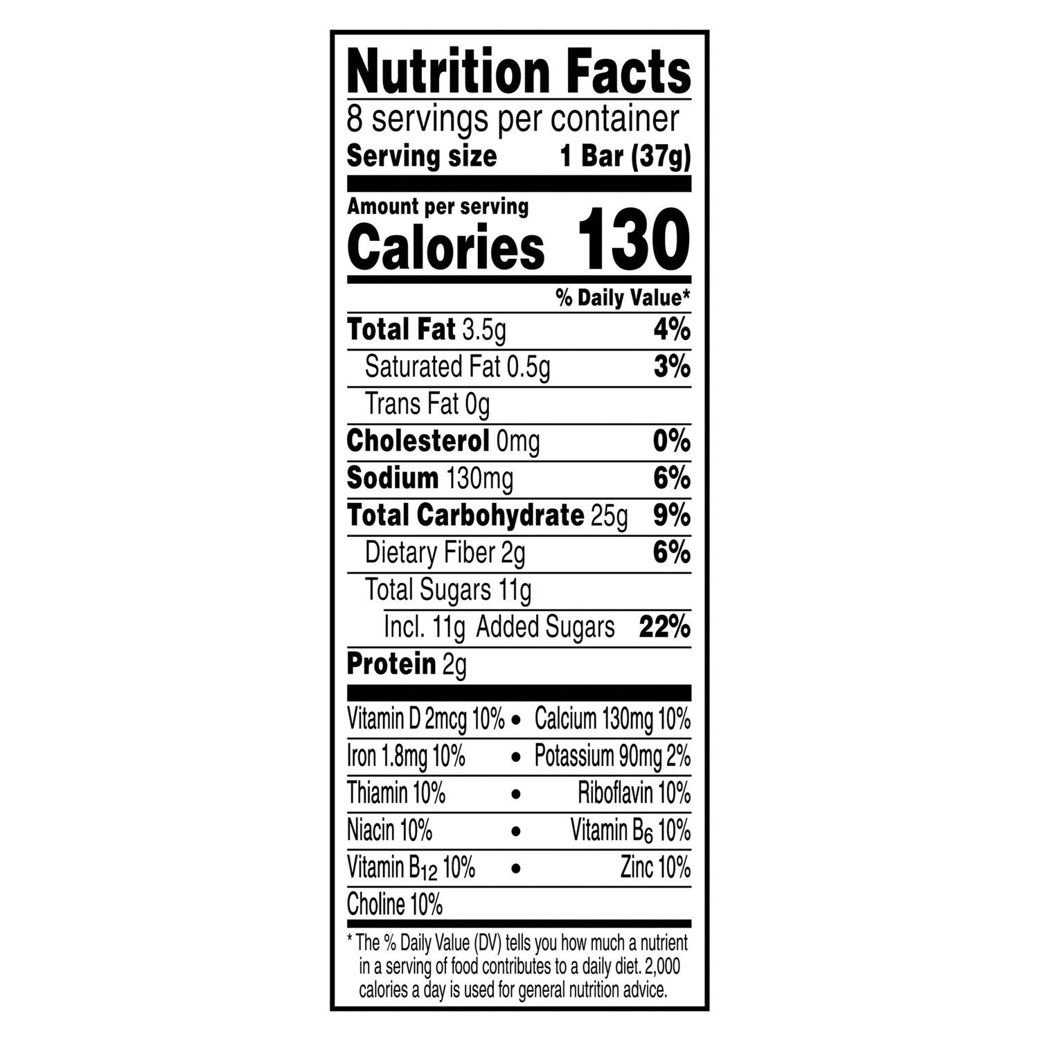 Kellogg's Nutri-Grain Strawberry-flavored Baked Breakfast Bars, 8-pc Pack.