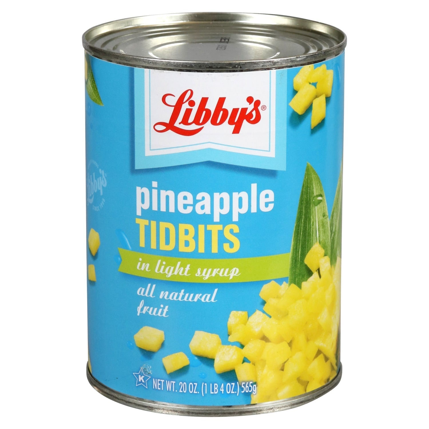 Libby's All-Natural Pineapple Tidbits in Light Syrup, 20-oz.