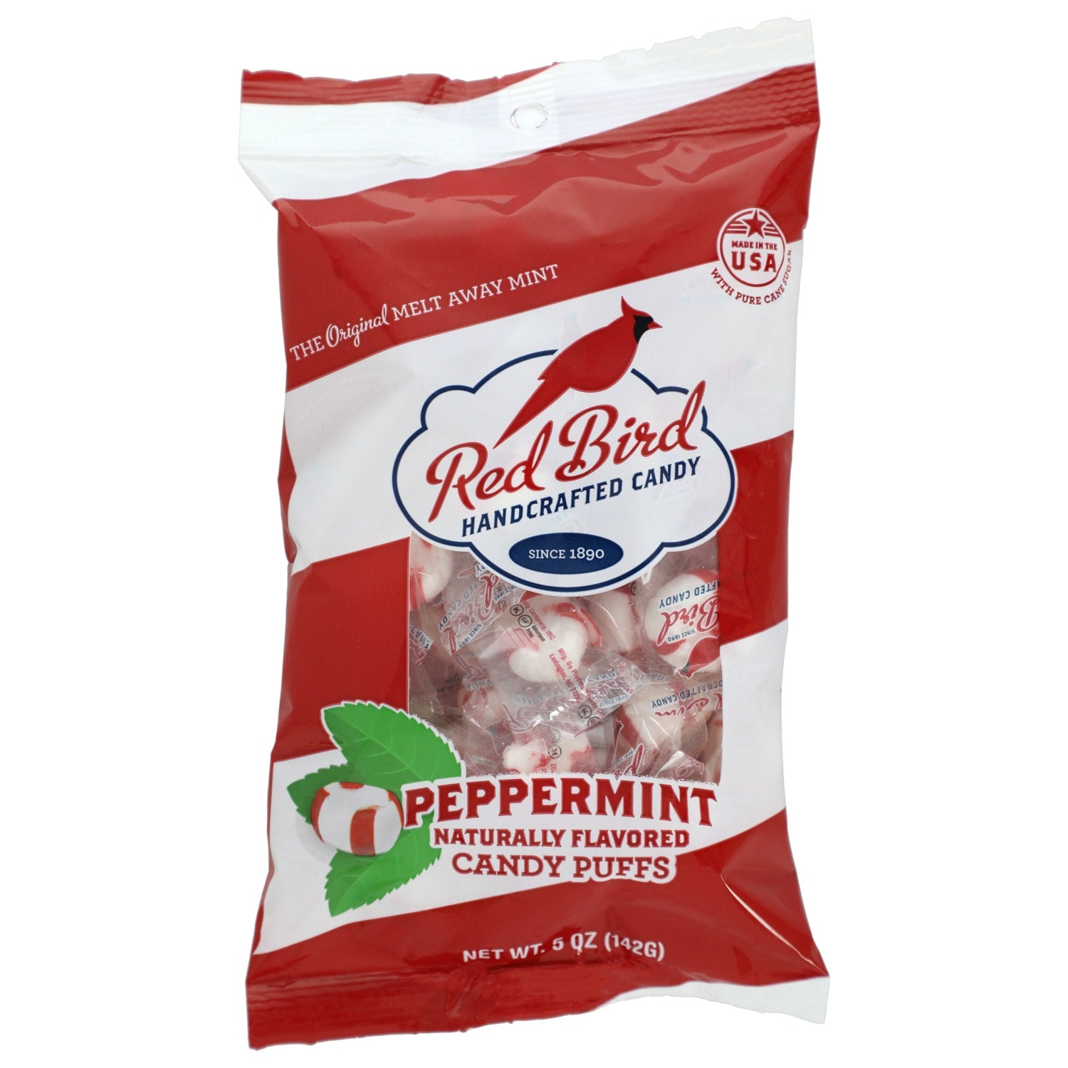 Red Bird Handcrafted Peppermint Candy Puffs, 1-ct.