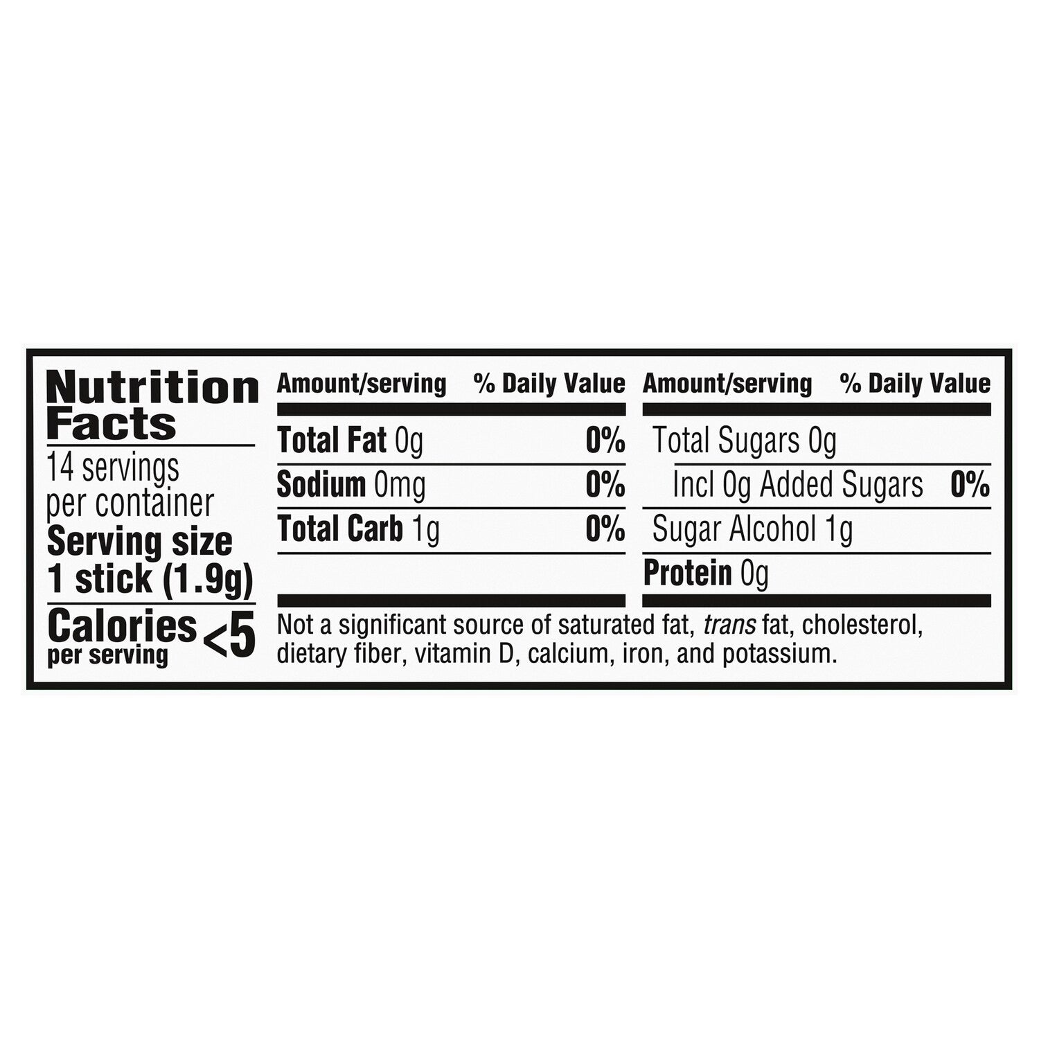 Trident Sugar Free Gum - Spearmint, 14-pc. Packs