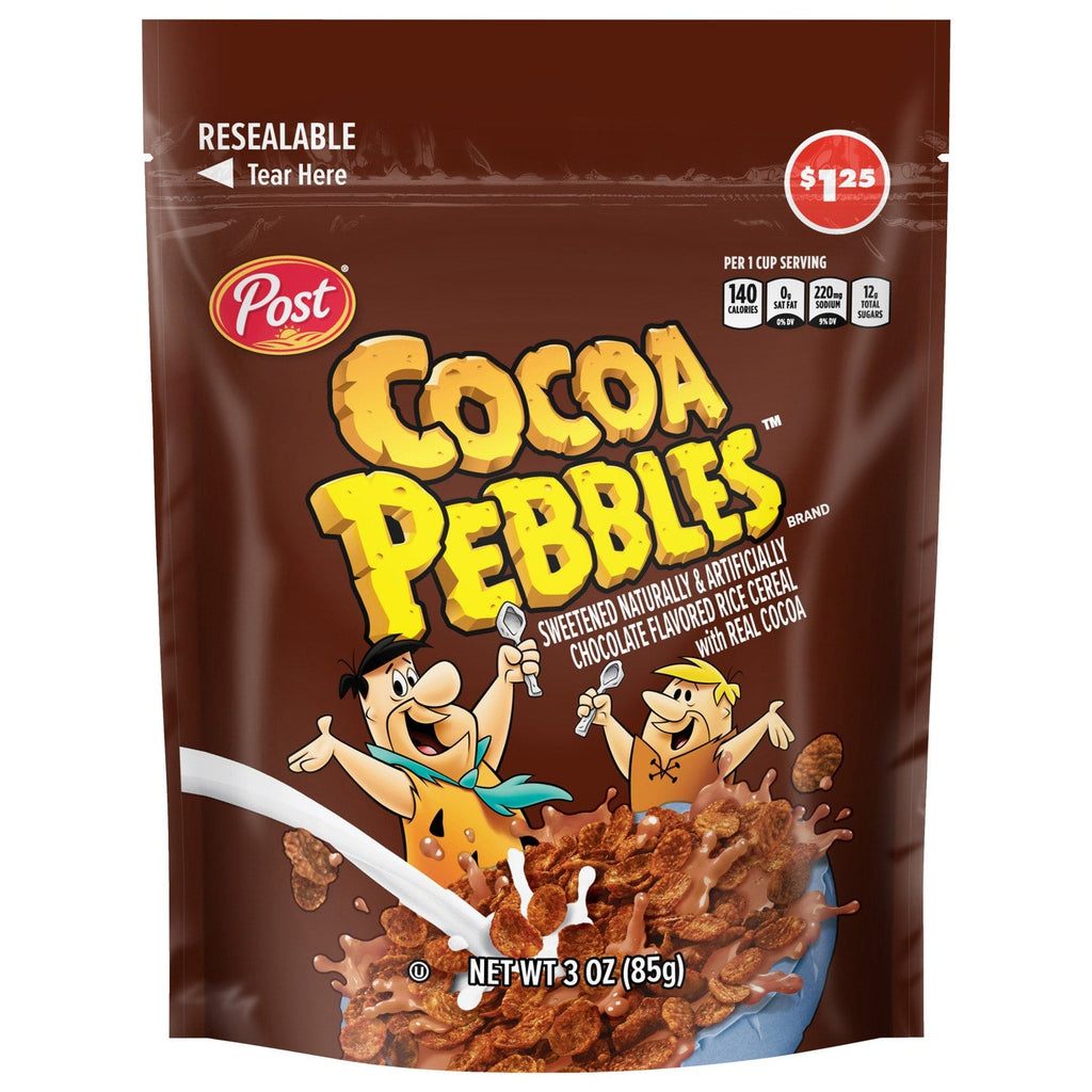 Post Cocoa Pebbles Cereal, 3-oz.