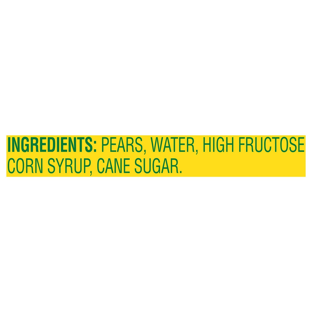 Del Monte Sliced Bartlett Pears in Heavy Syrup, 1-ct.