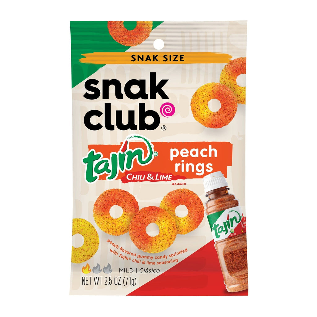 Snak Club Tajin Chili &amp; Lime Peach Rings, 2.5-oz.