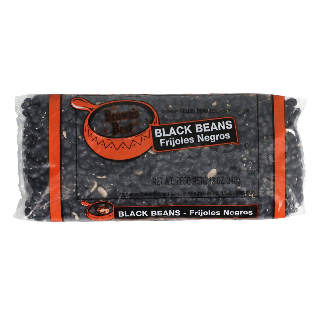 Brown's Best Black Beans, 12 oz. Bag