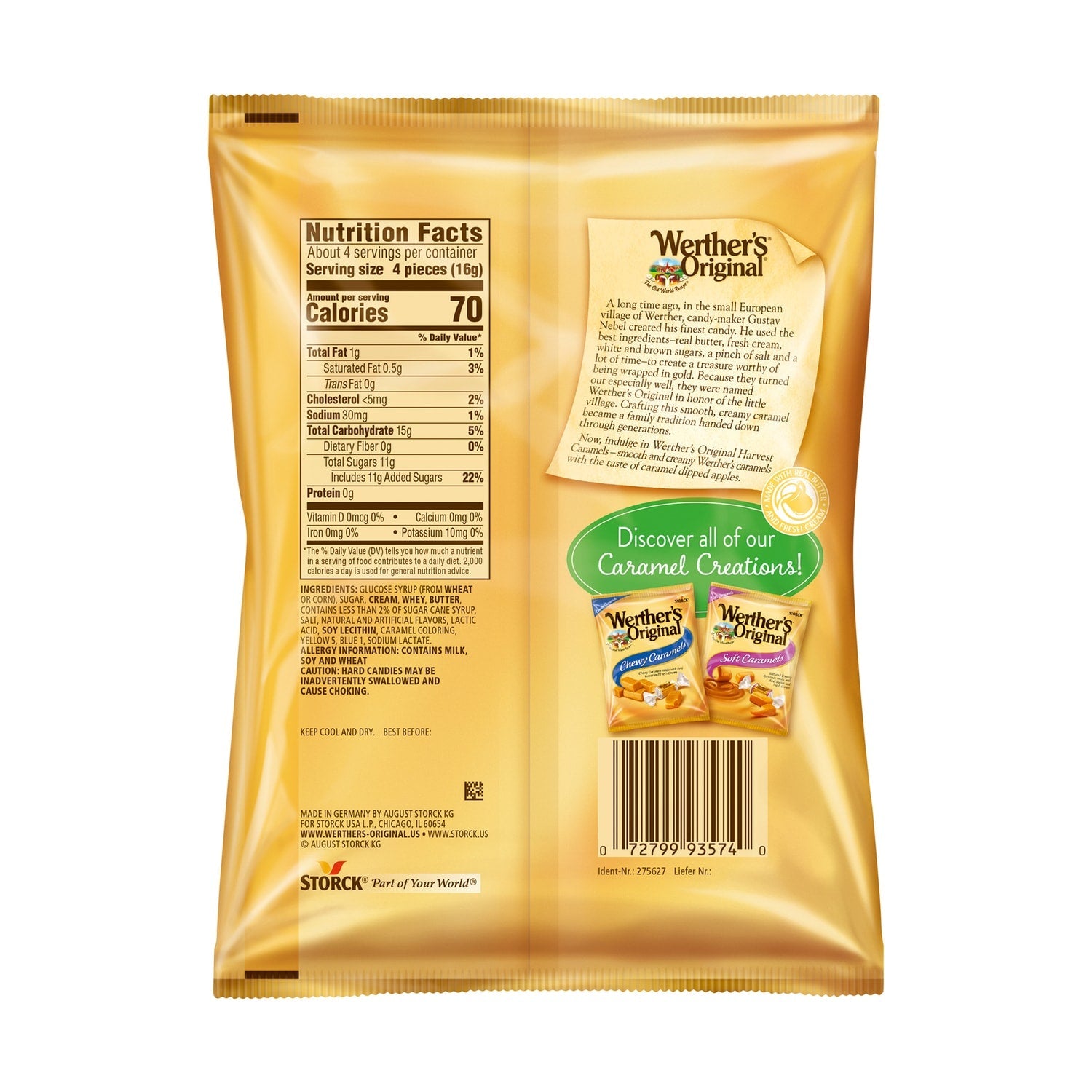 Wertherâs Original Caramel Apple Hard Candies, 1-ct.