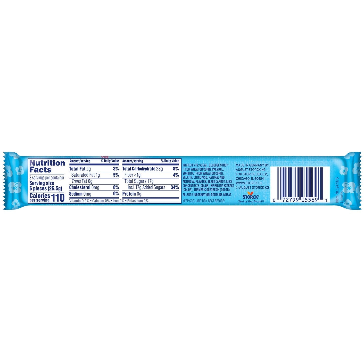 Mamba Tropics Chews 3 Brick Stick Pack, 2.8 oz.