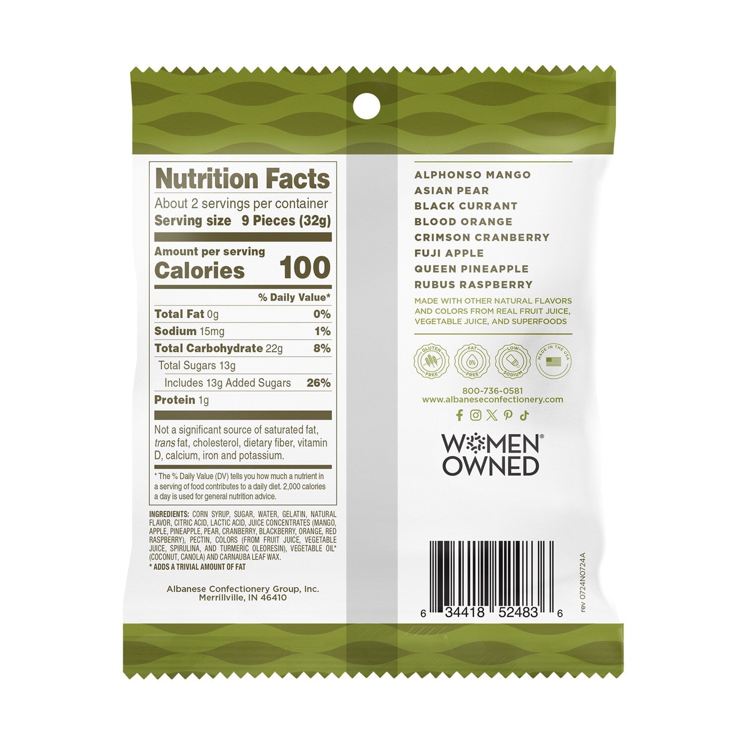 Albanese True To Fruit American Favorite Gummy Candy, 1-ct.