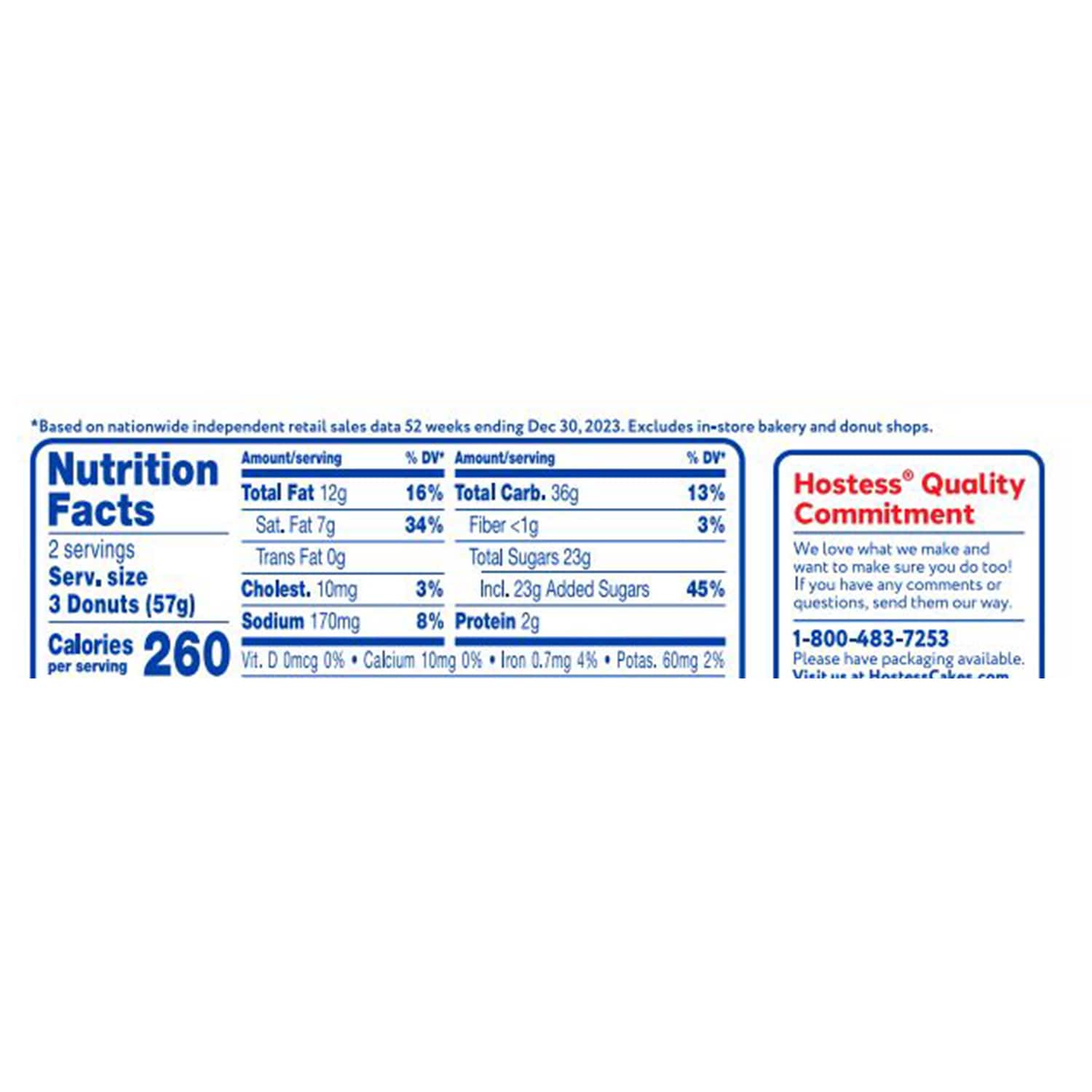 Hostess Donettes Crunch Mini Donuts, 6-pc Pack.