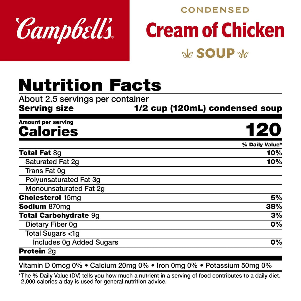 Campbell's Condensed Cream of Chicken Soup, 10.5-oz. Cans