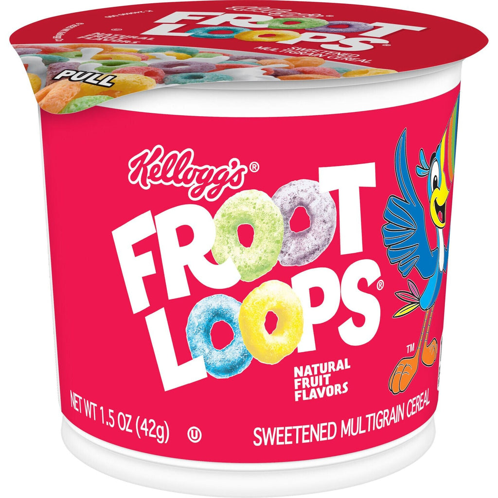 Kellogg's Froot Loops Breakfast Cereal Cup, 1-ct.