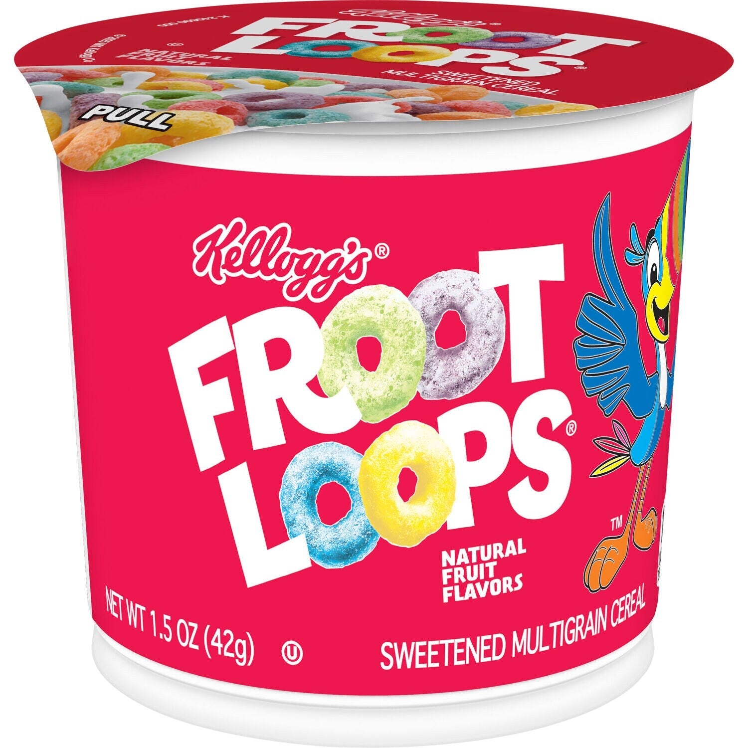Kellogg's Froot Loops Breakfast Cereal Cup, 1-ct.