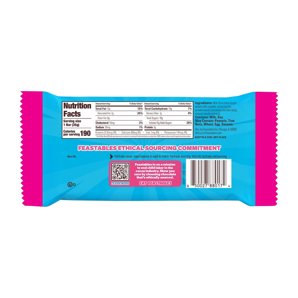 MrBeast Feastables Milk Chocolate Bar 1.24 oz. (35g), 1-ct