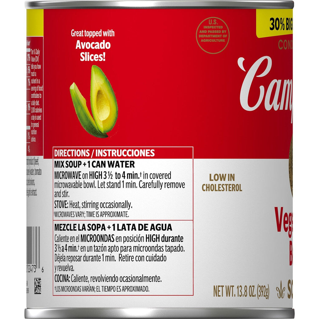 Campbell'sÂ® Condensed Vegetable Beef Soup, 13.8 oz Can