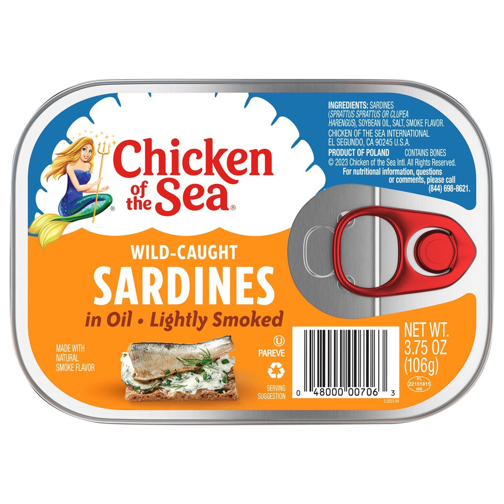 Chicken of the Sea Lightly Smoked Sardines in Oil, 3.75 oz.