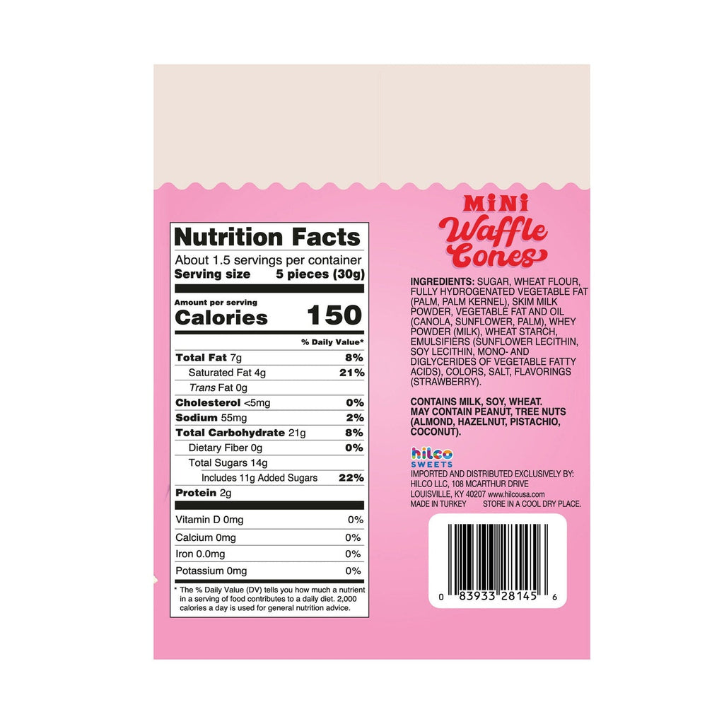 Mini Strawberry Shortcake Waffle Cones, 1-ct.