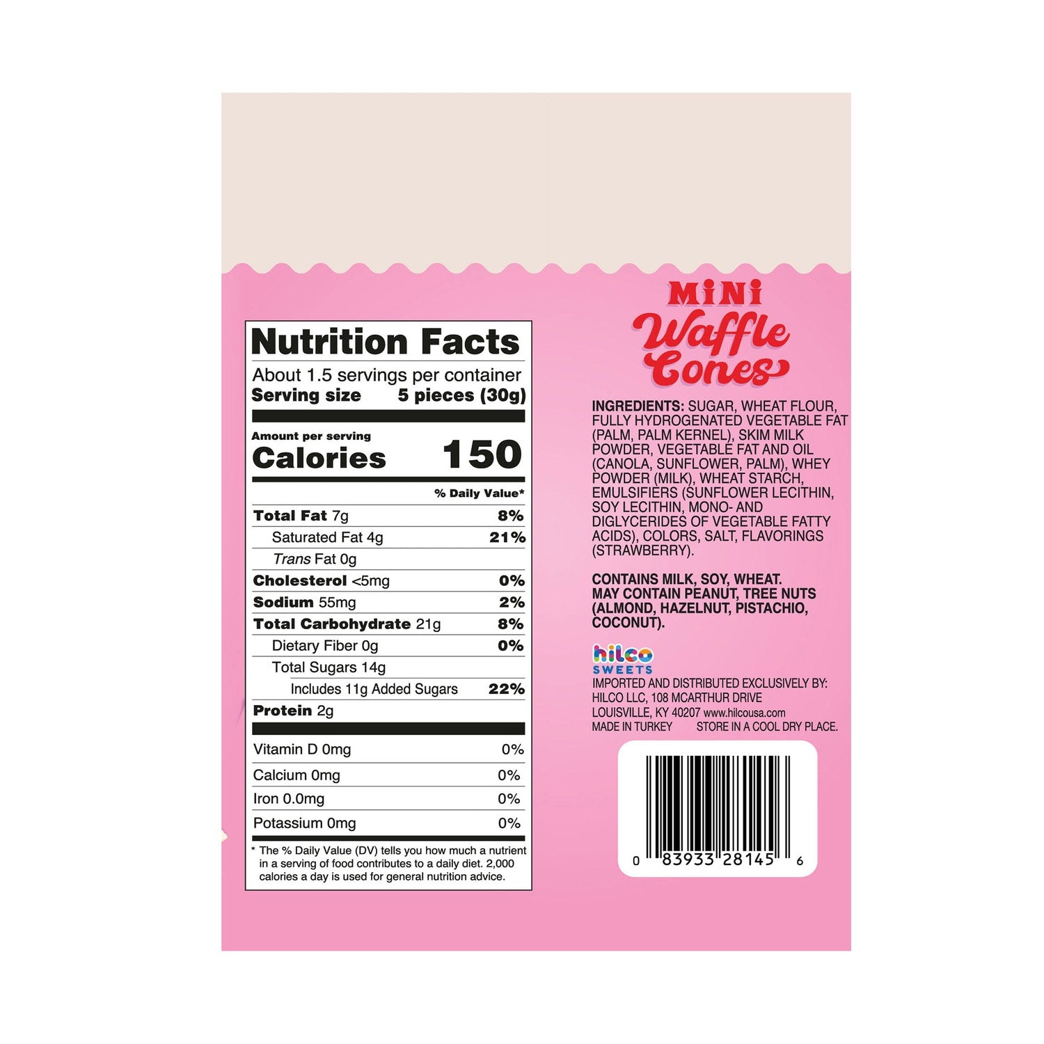 Mini Strawberry Shortcake Waffle Cones, 1-ct.