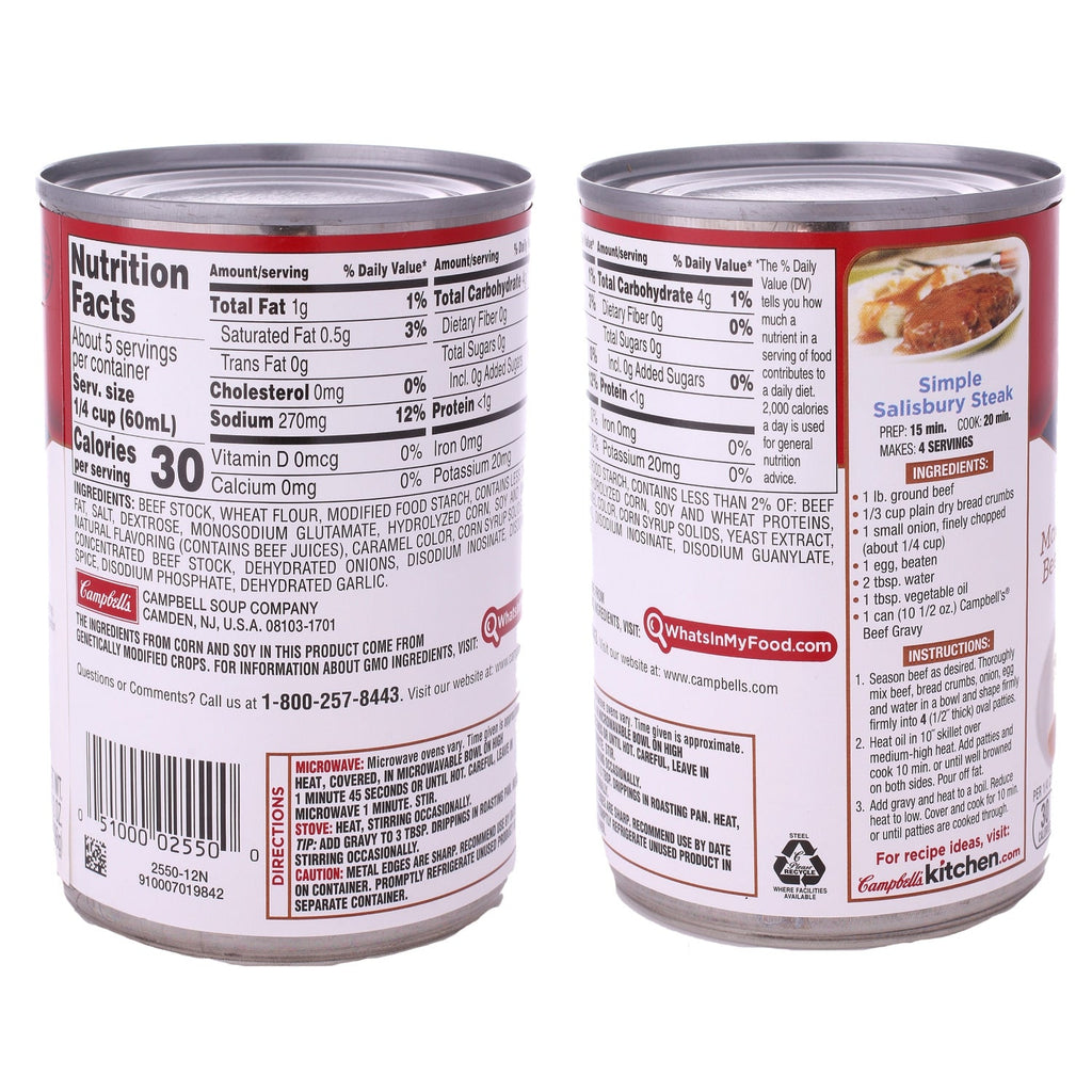 Campbell's Beef Gravy, 10.5 oz. Cans