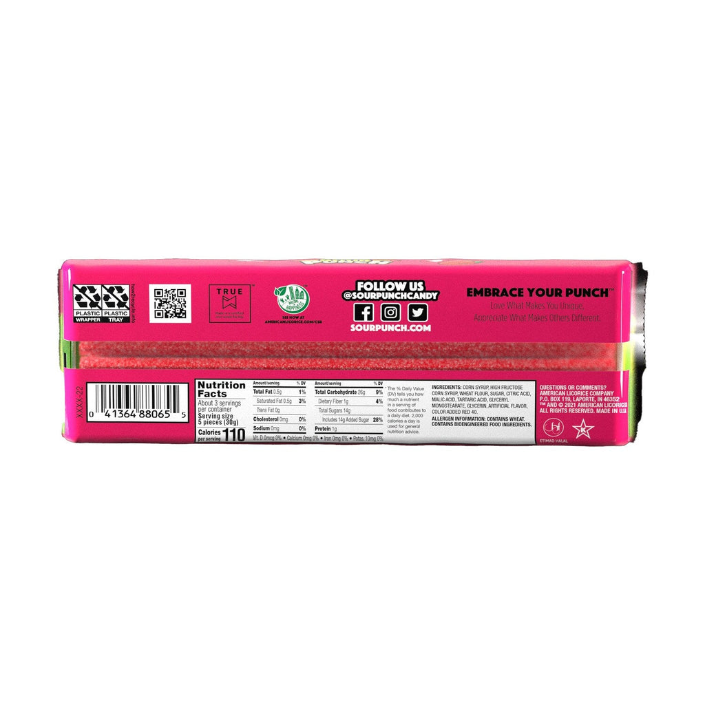 Sour Punch Strawberry Straws, 3.2 oz.