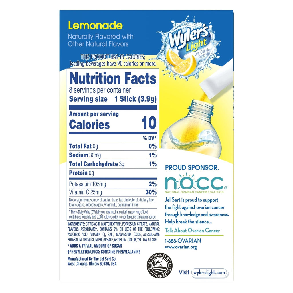 Wyler's Light Sugar Free Lemonade Mix, 8-pc Pack.
