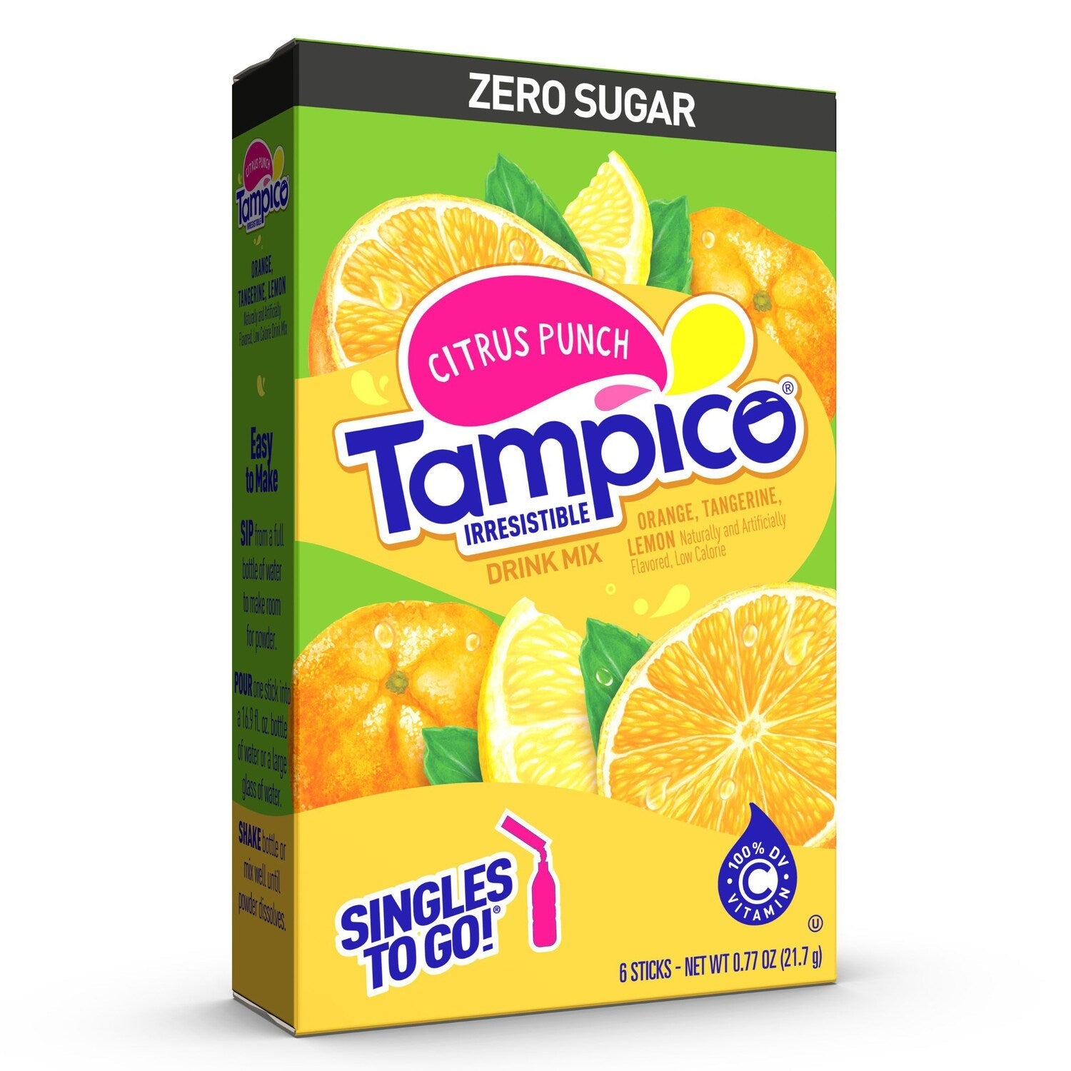 Tampico Zero Sugar Citrus Punch, 6-pc Pack.