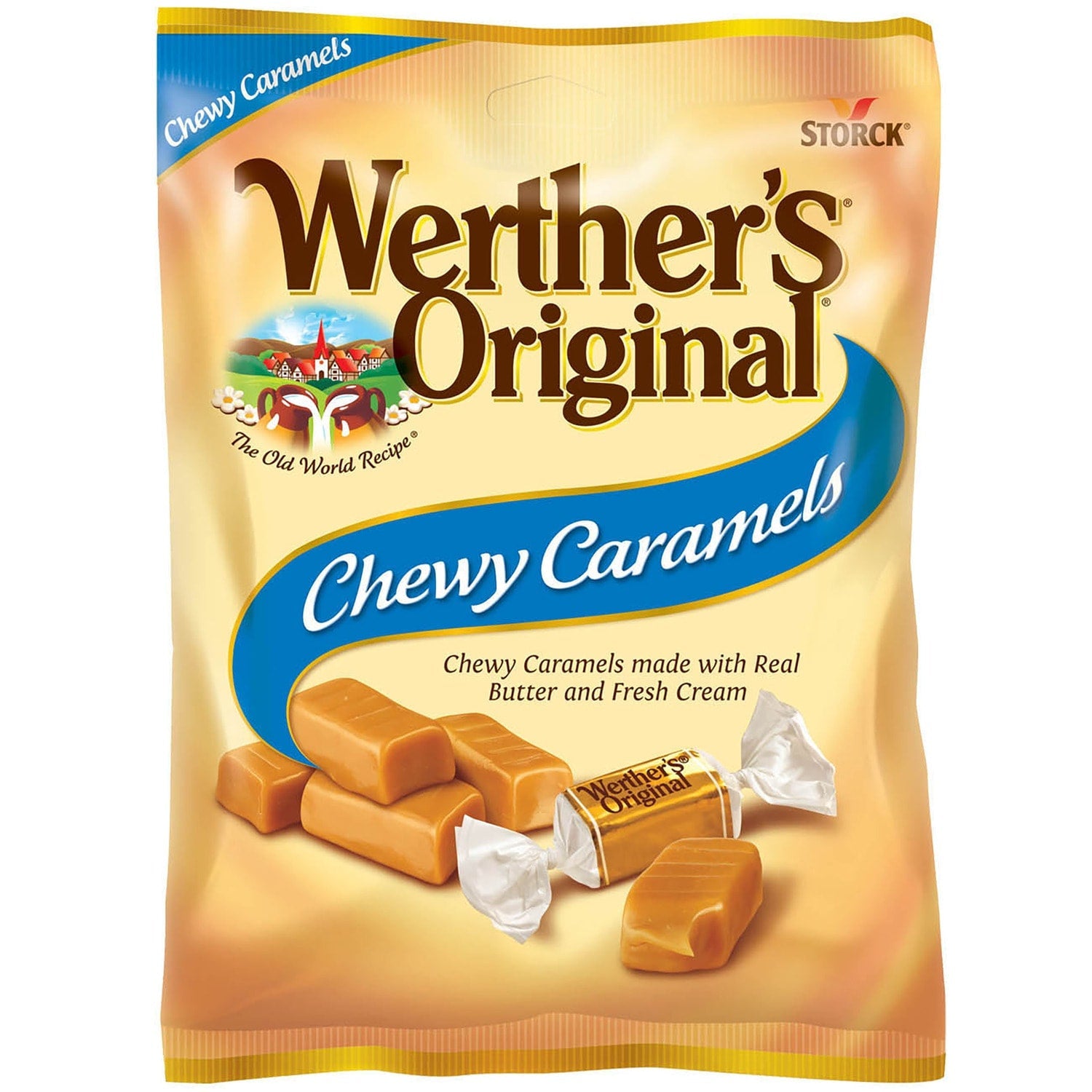 Werther's Original Chewy Caramel Candies, 2.4 oz. Bags