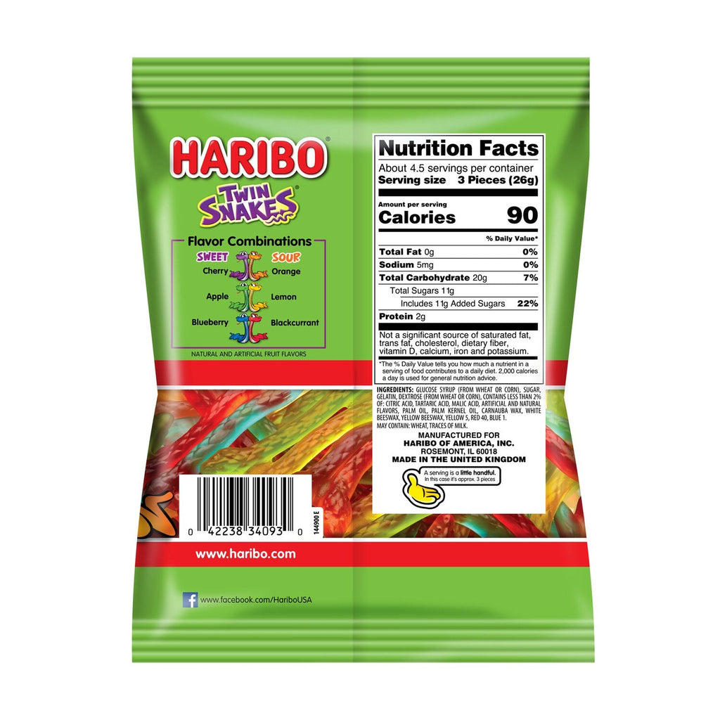 Haribo Twin Snakes Gummy Candy, 1-ct.