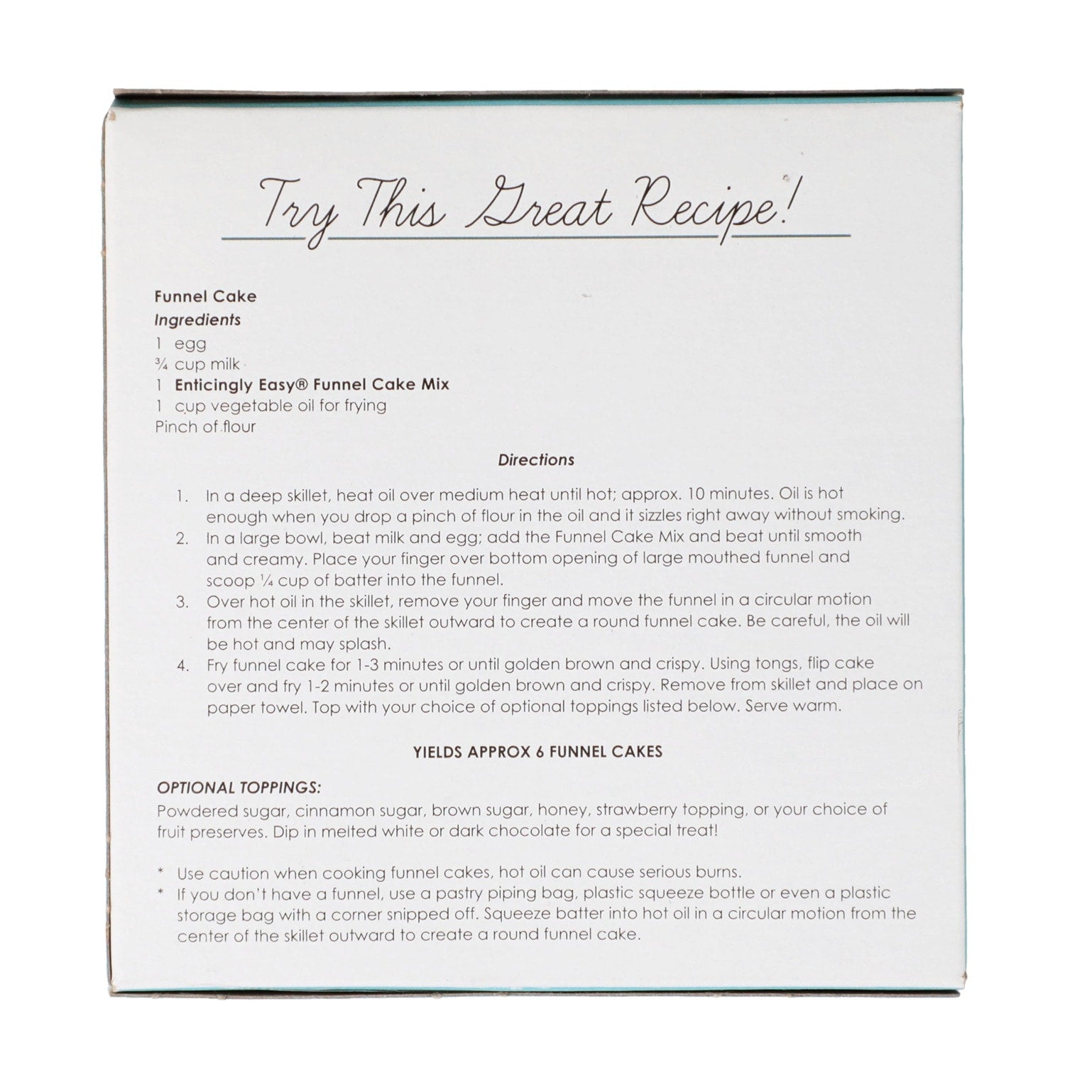 Enticingly Easy Funnel Cake Mix