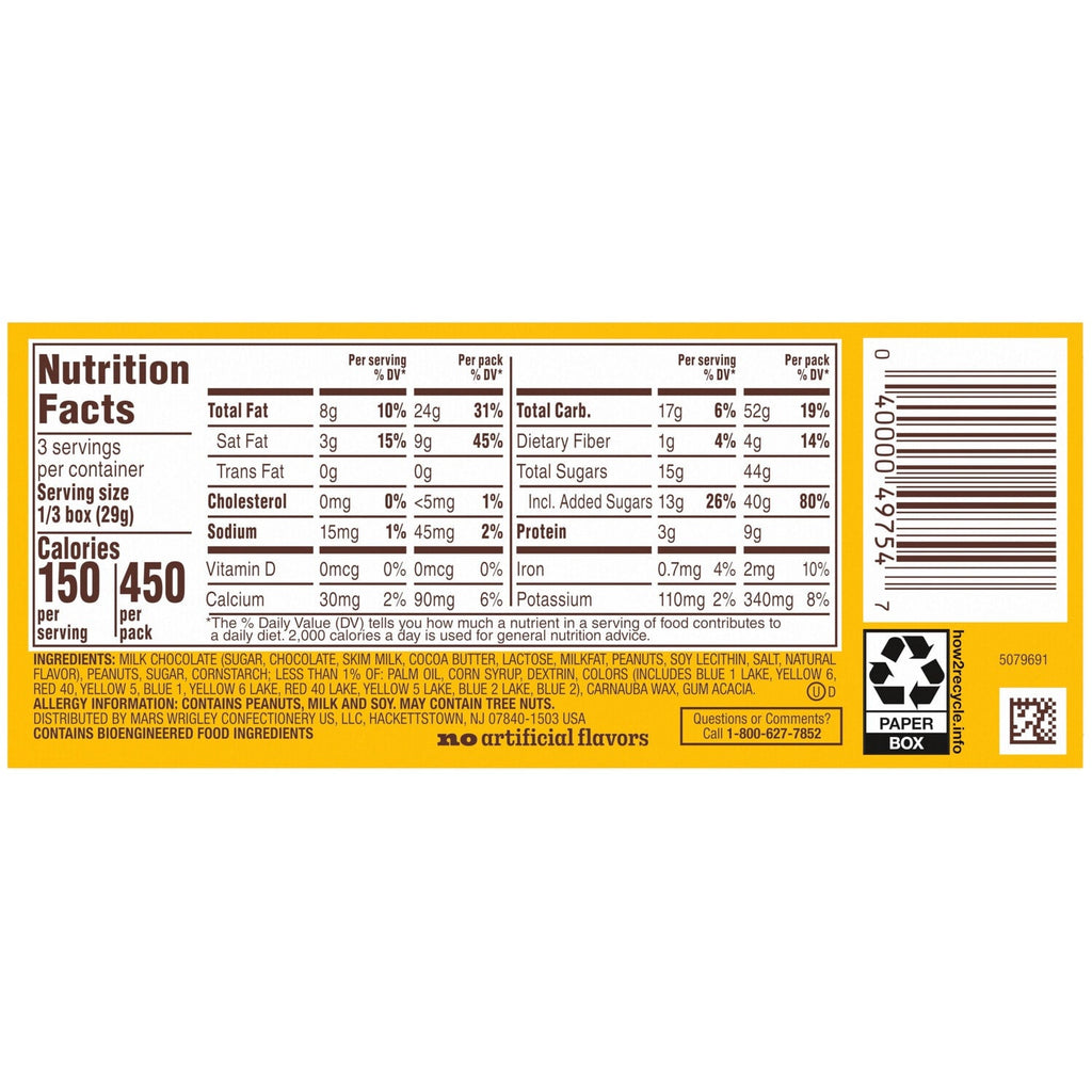 M&amp;M's Peanut Chocolate Candies, 1-ct.