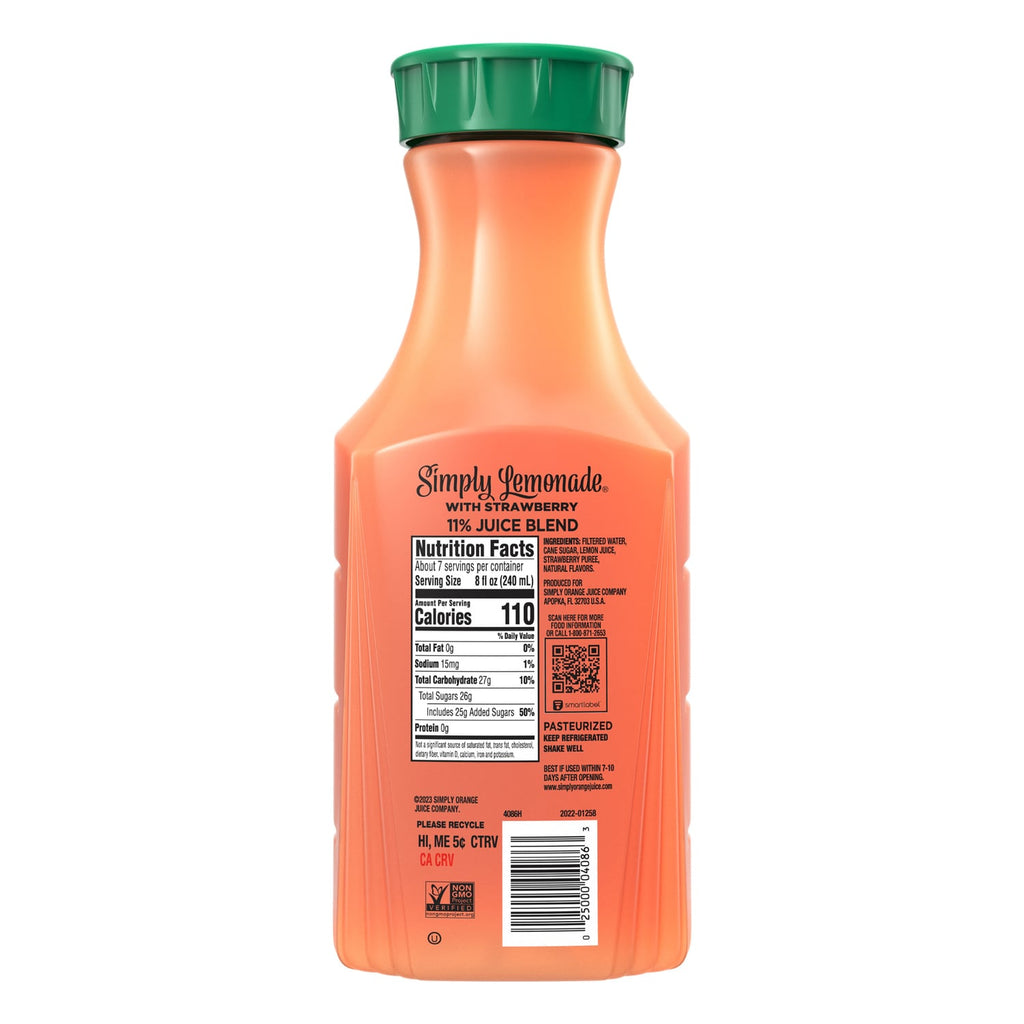 Simply Lemonade With Strawberry Drink, 1-ct.