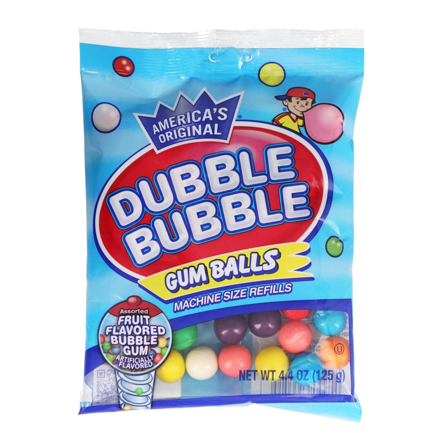 Dubble Bubble Gum Balls Machine-Sized Refill Pack, 4.4-oz.