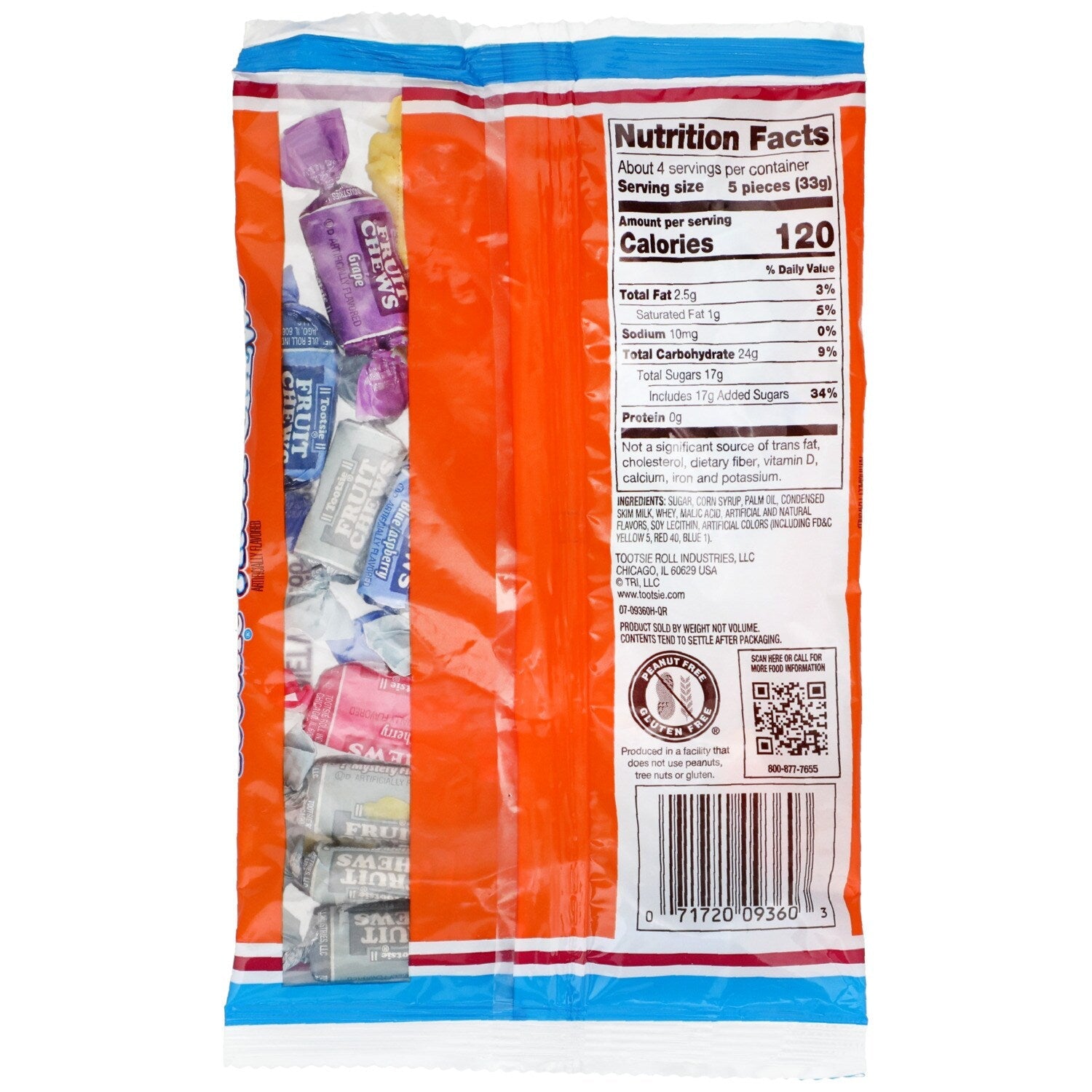 Tootsie Fruit Chew Mystery, 4.66 oz. Bag