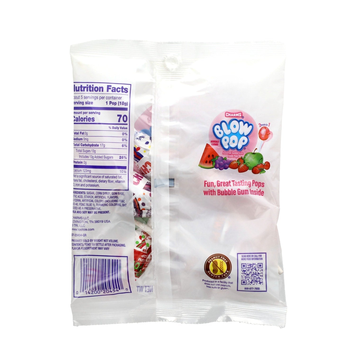Charms Blow Pop Assorted Bubblegum Filled Pops, 1-ct.