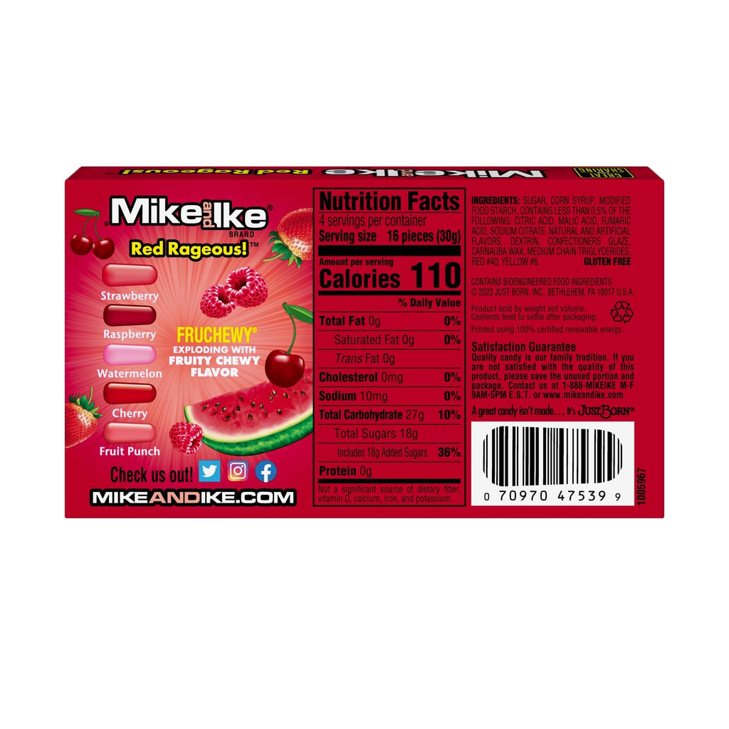 Mike And Ike Red Rageous Candy, 4.25 oz.