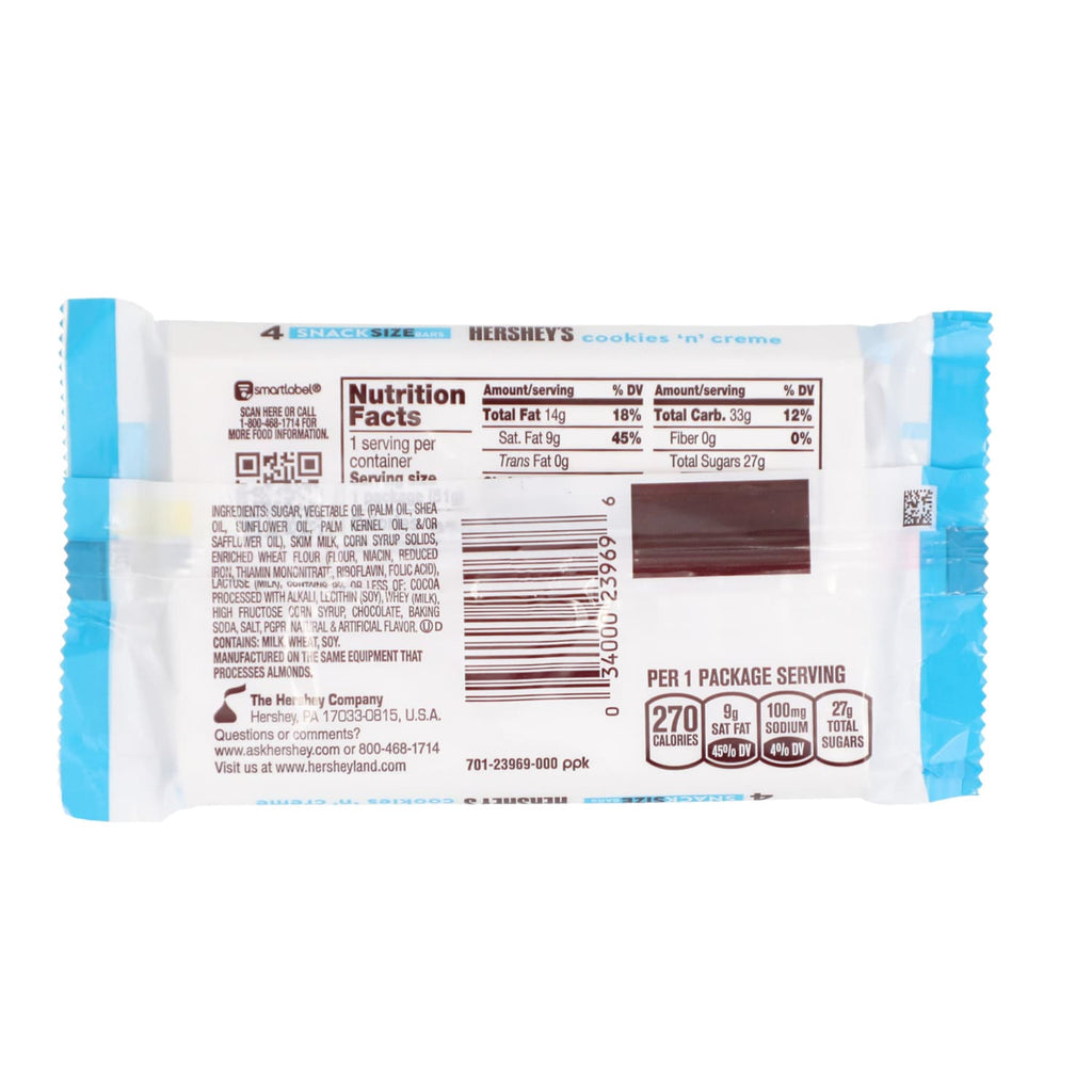 Hershey's Cookies 'n' Cream Candy Bars, 4-pc Pack.
