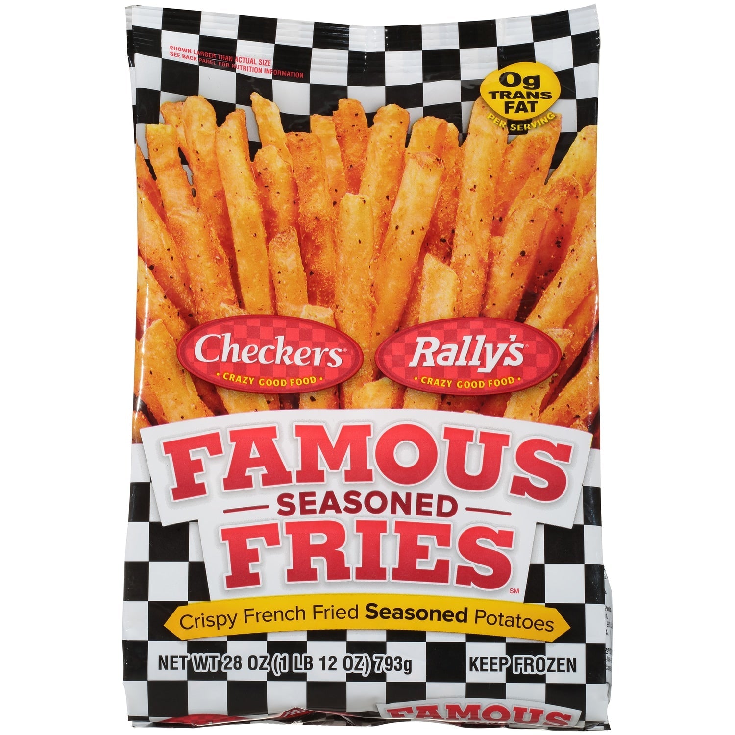 Checkers Rally's Famous Seasoned Fries, 28-oz. Bag