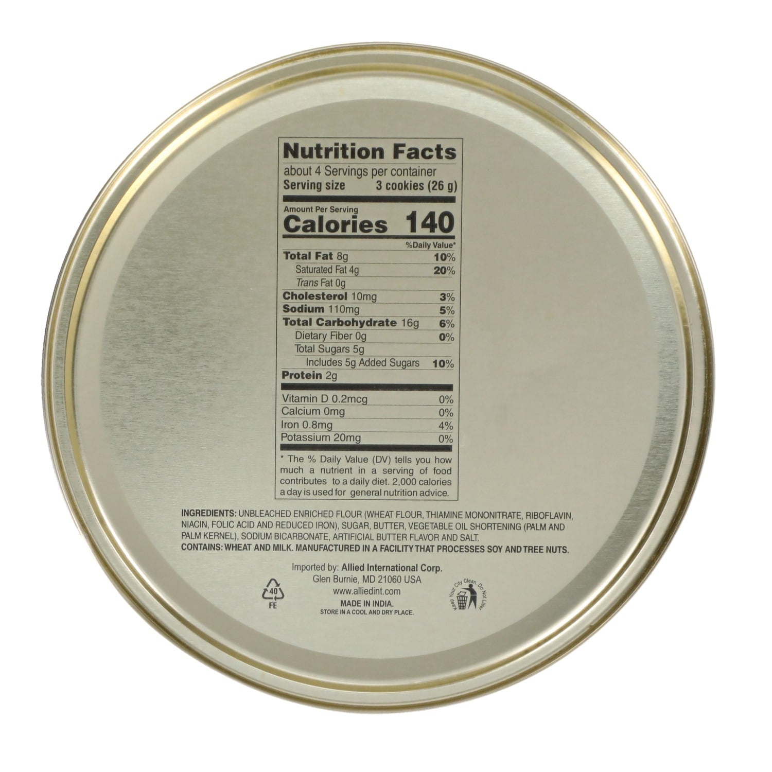McGinnis Butter-Flavored Shortbread Cookies, 1-ct.