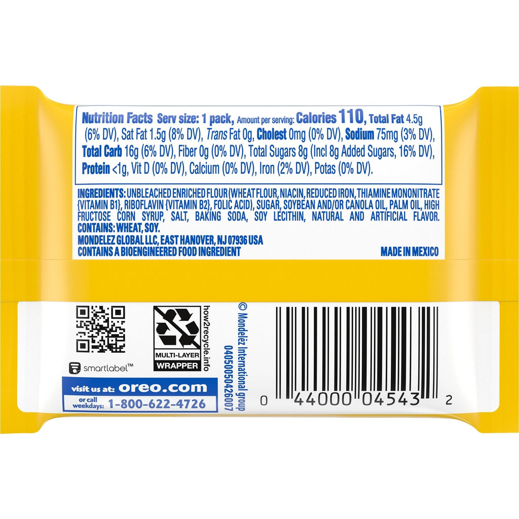 Nabisco Golden Oreo Sandwich Cookies, 3.12 oz.
