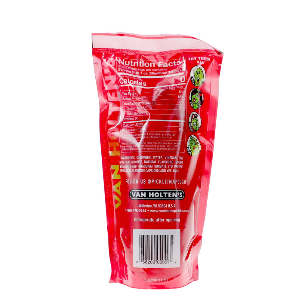 Van Holten's Jumbo Hot Pickle-in-a-Pouch, 5-oz. Bags