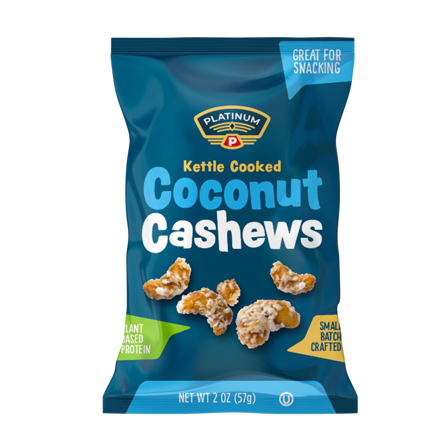 Platinum Kettle Cooked Coconut Cashews, 1-ct.