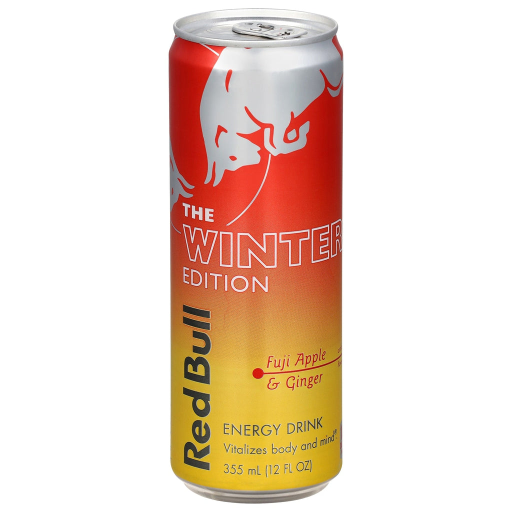 Red Bull Winter Edition Energy Drink, Fuji Apple &amp; Ginger, 12 fl. oz. Can, 114mg Caffeine, Taurine&nbsp;&amp; B&nbsp;Vitamins